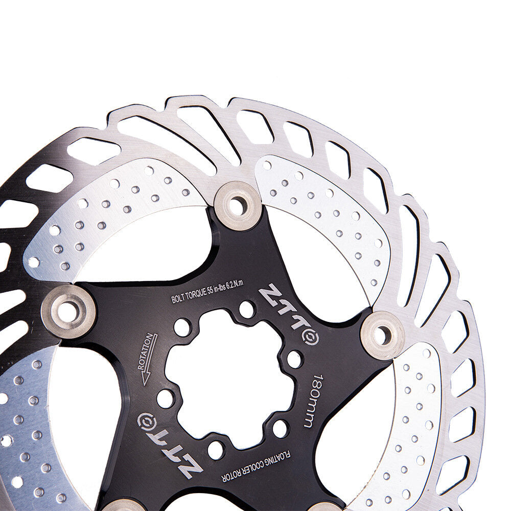 140/160/180/203mm Aluminum Alloy Steel Metal Heat Dissipation Six Spike Disks Bicycle Floating Discs Mountain Bike Floating Discs