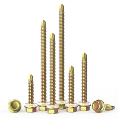 M5.5 External Hexagon Self Drilling Screw Color Zinc Plated Length 19-125mm