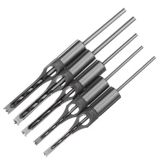 11pcs 6-19mm Woodworking Drill Bit Square Hole Chisel Mortising Kit Tenon Wood Tool