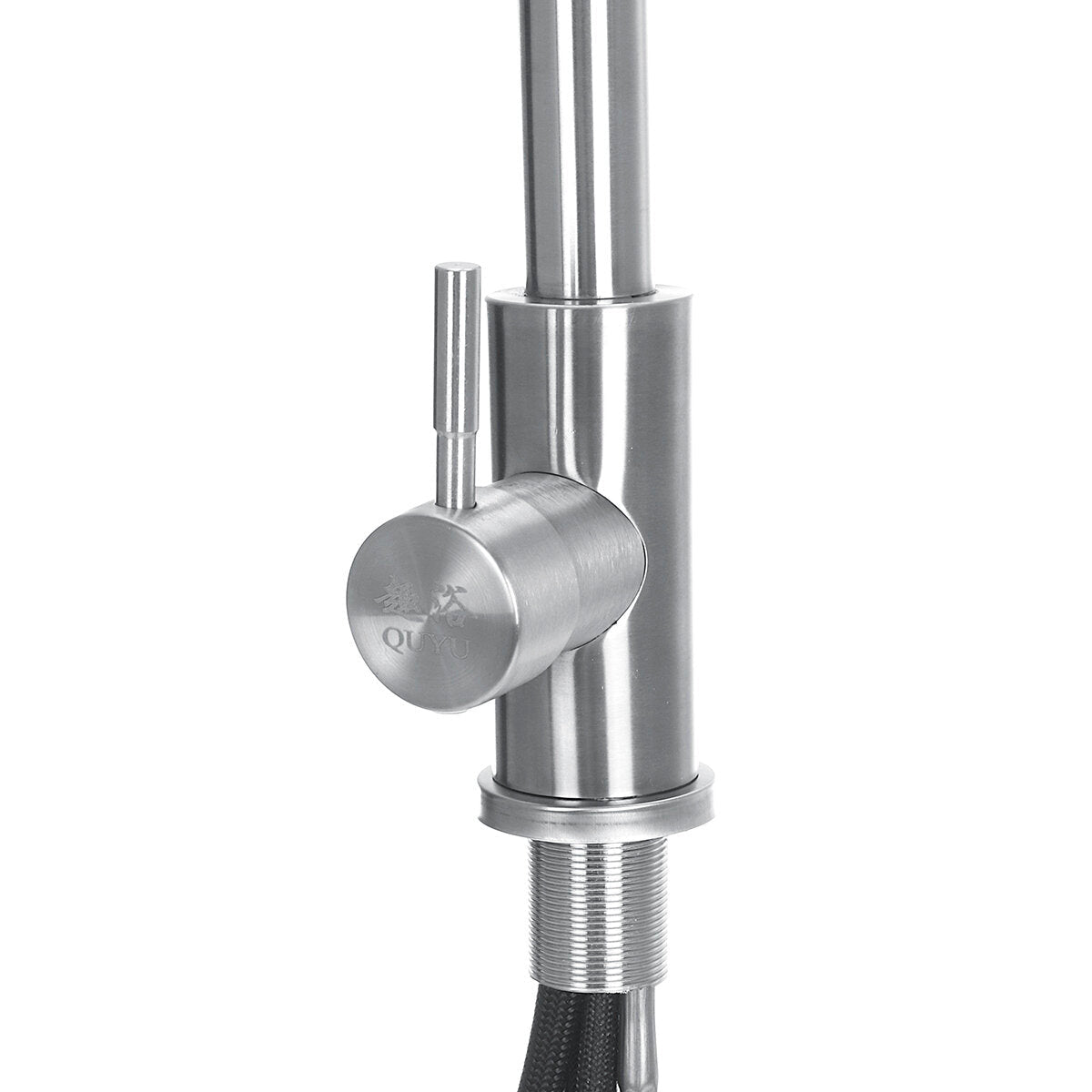 Pull Silver Ramen Basin Tap Pull-Type Stainless Steel Hot And Cold Water With Two Tube