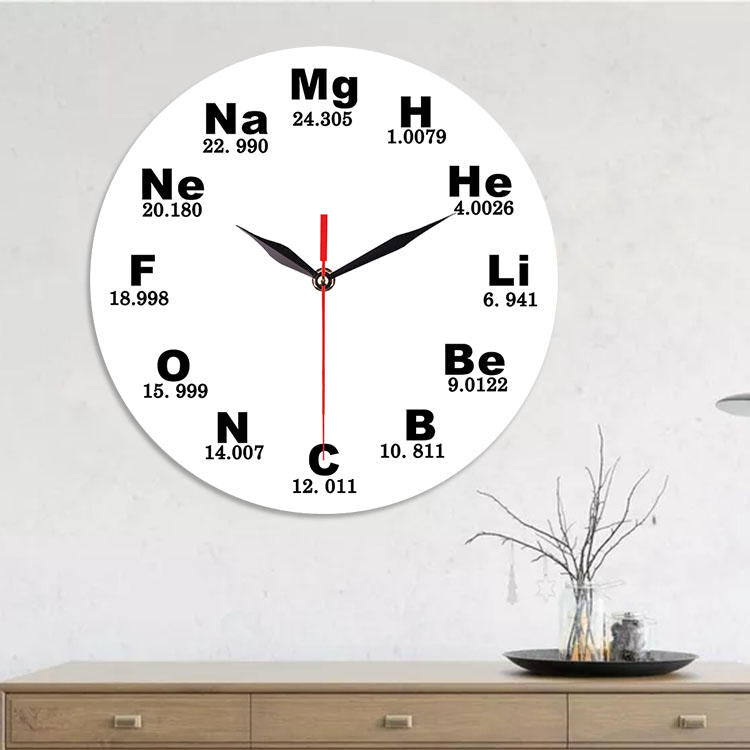 Creative Chemical Element Table Wall Clock 3D Wall Clock For Home Office Decorations