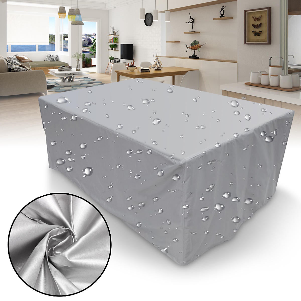 Large Capacity Waterproof Furniture Table Sofa Chair Cover Garden Outdoor Patio Protector
