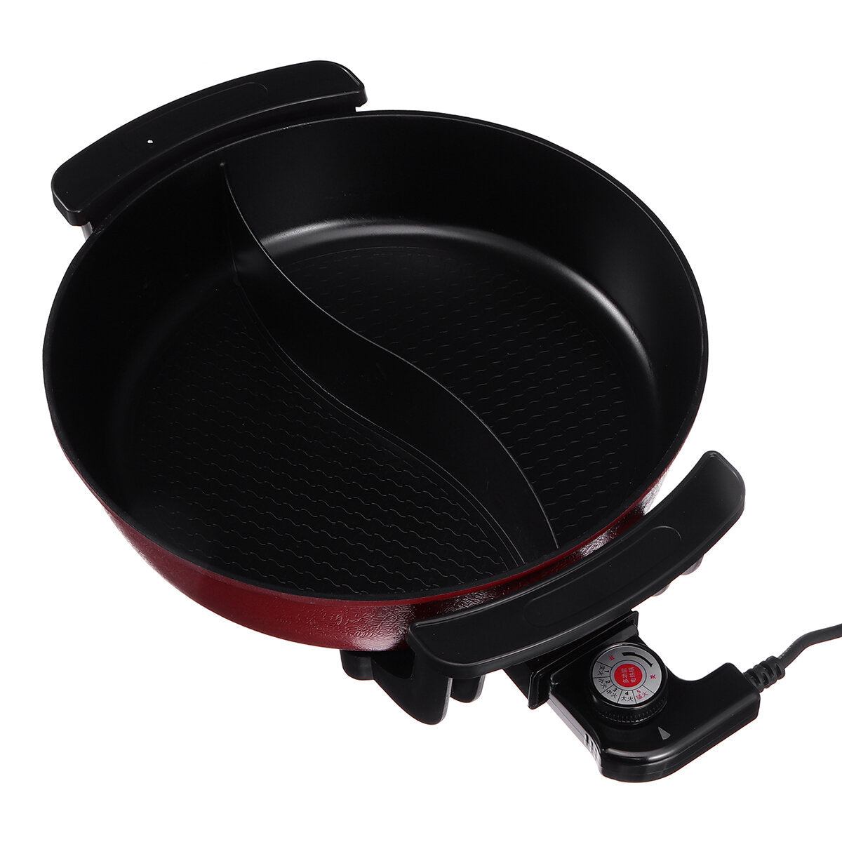 Electric Hot Pot 6L 220V 1360W Pan Frying Grill Oven Cooker Hotpot Cookware