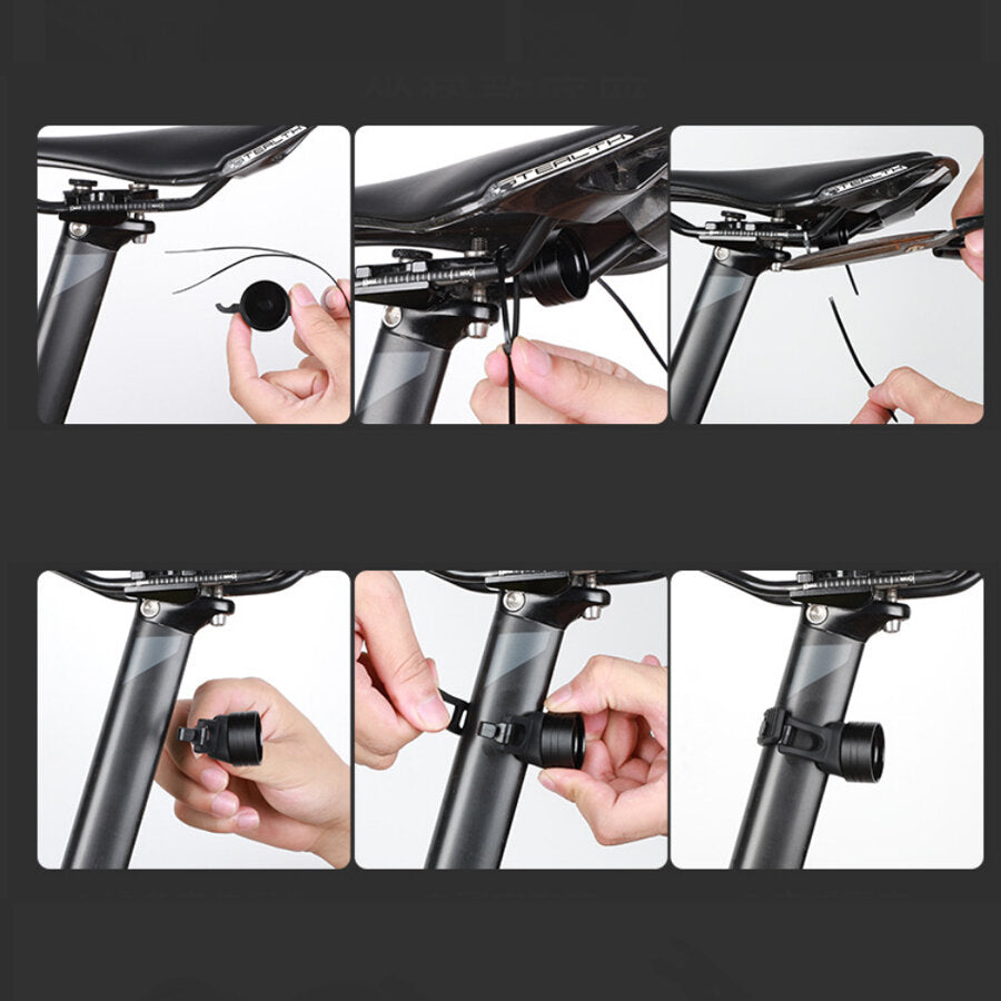 Bike Light Holder Seat Cushion Tube Rear Lamp Bracket Mount Clip Taillight Holder For MTB Bike Cycling Bicycle