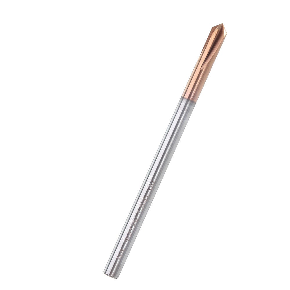 4 Flutes 90 Degree Chamfer Mill HRC60 3-12mm Tungsten Steel AlTiN Coating Milling Cutter
