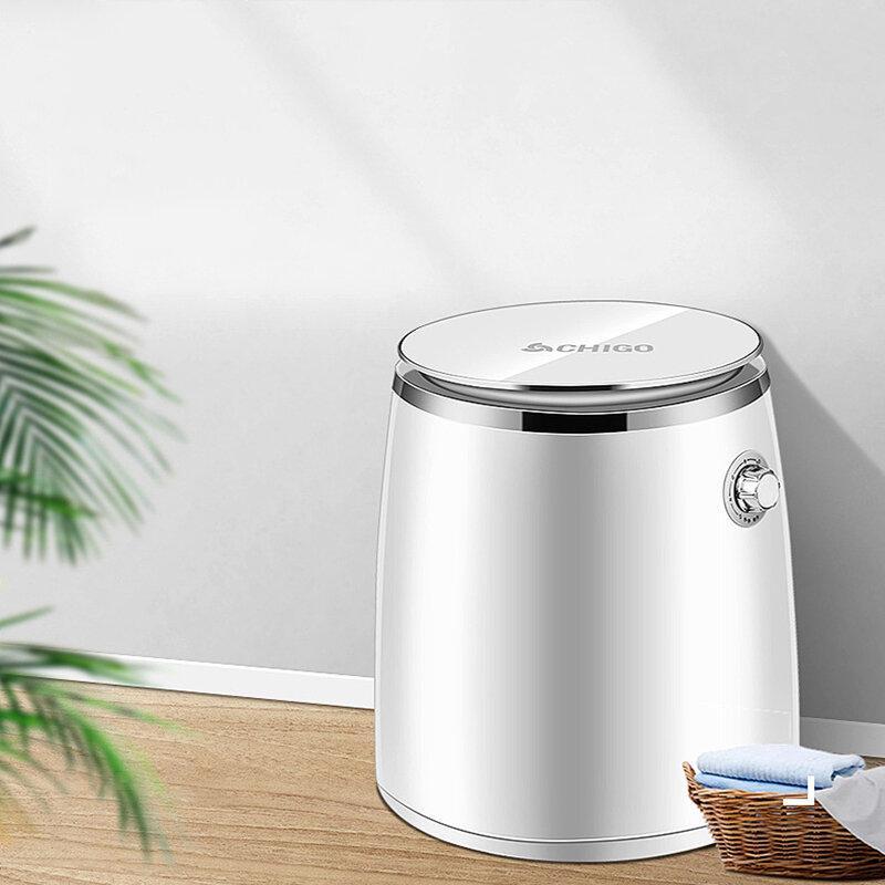 260W Portable Semi-Automatic Washing Machine Knob Control 740rpm Washer Dryer for Baby Clothes