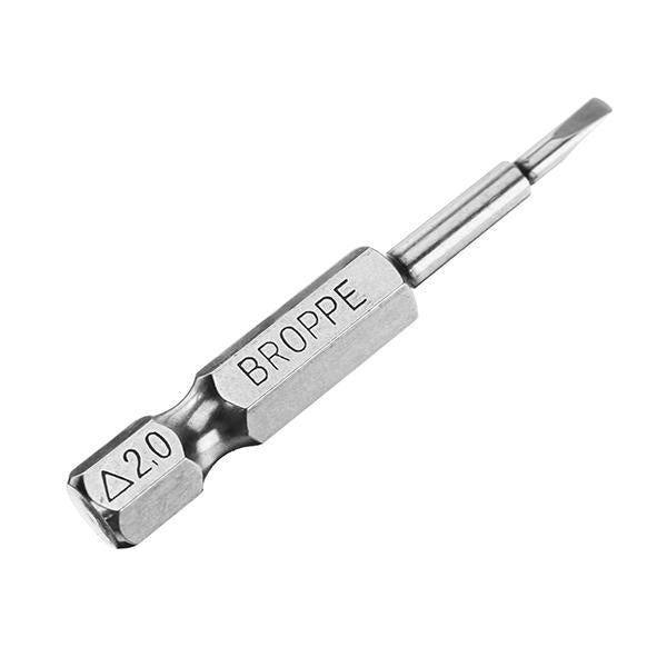 5pcs 2.0 50mm 1/4 Inch Hex Magnetic Triangle Screwdriver Bits Set