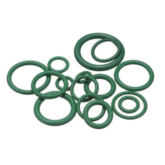 225Pcs R22/R134a Green Air Conditioning Rubber O-Ring Tap Washer Gasket Set Seal Metric Assortment Plumbing Kit Waterproof