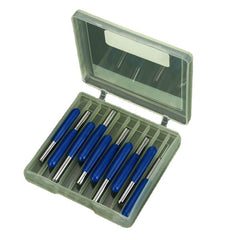10pcs 3.175mm Shank 2.5x8mm Tungsten Steel Parallel Milling Cutter Engraving Bits