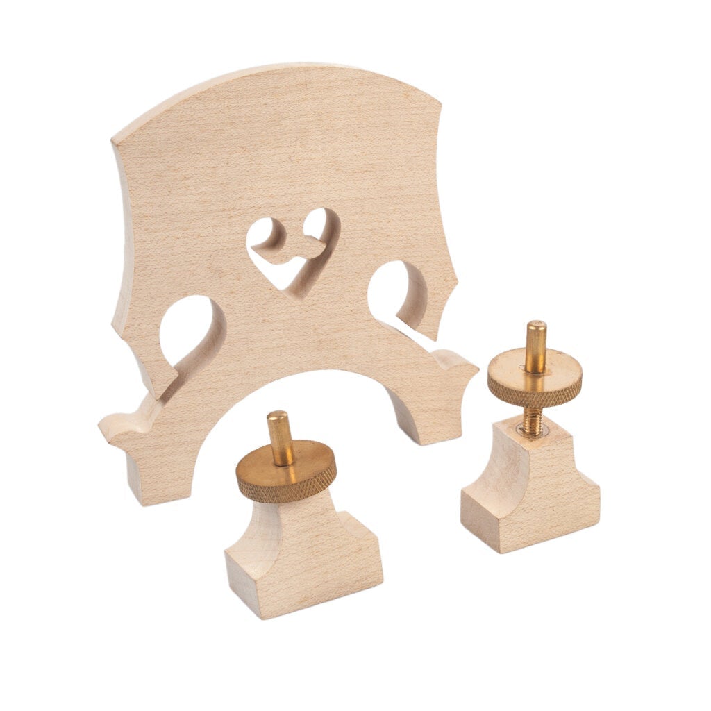 Standard Maple Bridge Replacement Part for 4/4 Size Double Bass Adjustable Upright