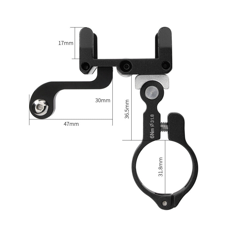 60-100mm Bike Phone Holder Aluminum Alloy 270 Rotation Bicycle Motorcycle Phone Mount Cycling