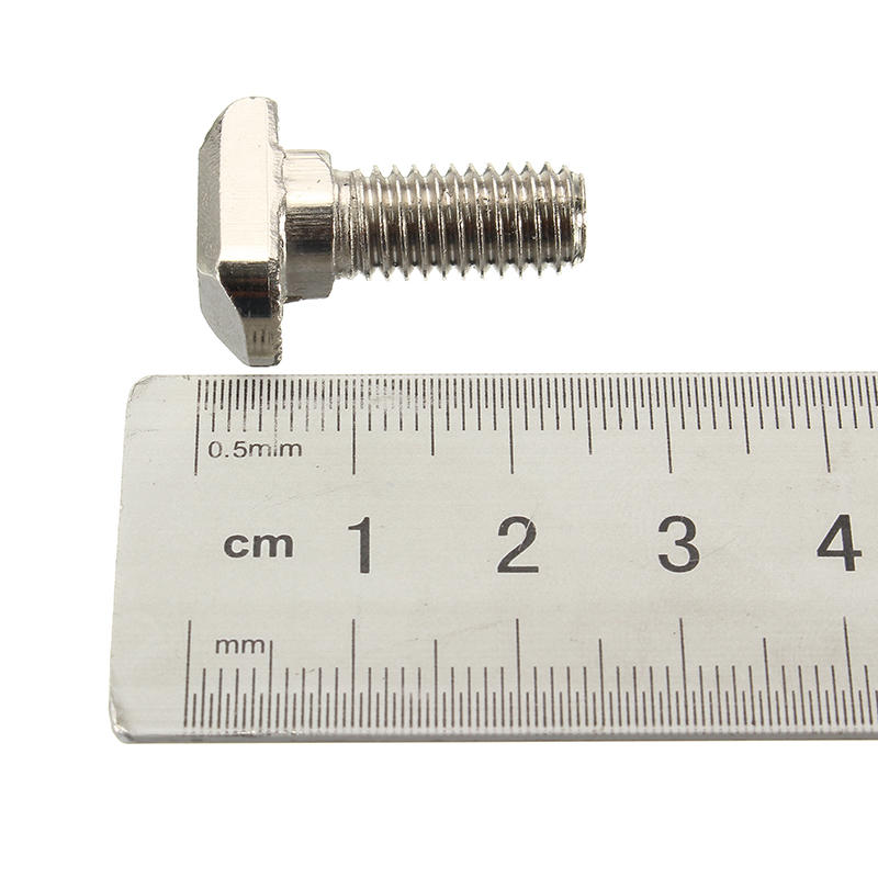 10Pcs M8 40 T-Bolt Carbon Steel European Standard Screws
