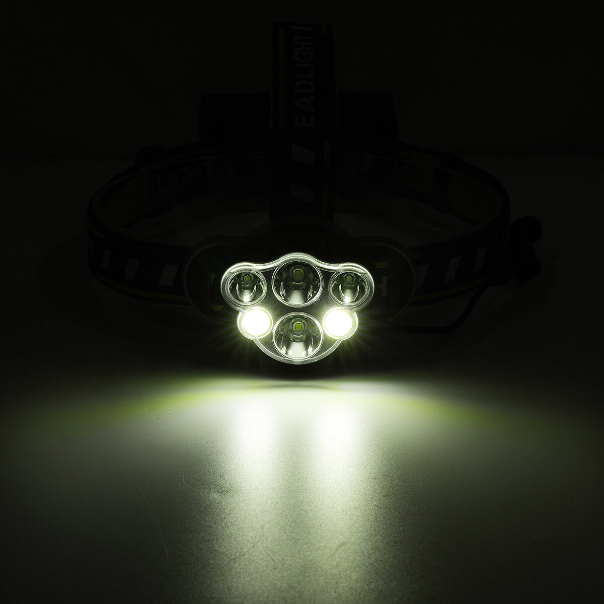 1200lm 6 LED Headlamp 8 Modes Waterproof USB Rechargeable Flashlight for Camping Fishing Cycling Electric Bike Electric Scooter