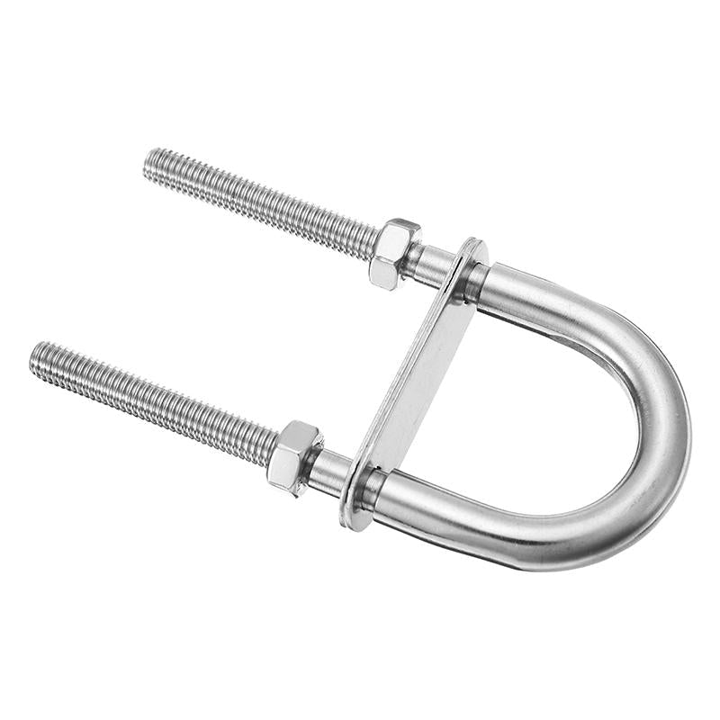 304 Stainless Steel U Shaped Bolt Thread with Spacer Plate Hex Nut Marine Fastener