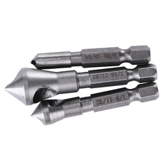 3pcs Countersink Drill Bit HSS Deburring Drill Bit Metal Tool
