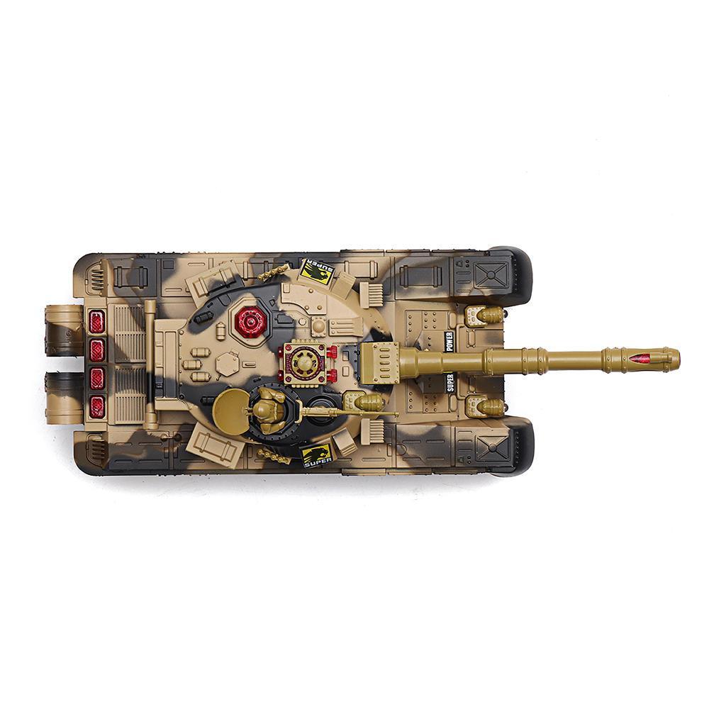 Plastic 2.4G 10CH RC Tank With Light Sound RC Car Toys