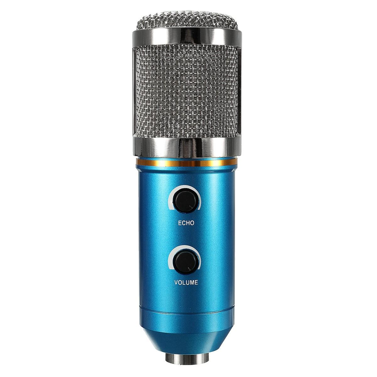 Audio USB Condenser Microphone Sound Recording Vocal Mic Stand Mount