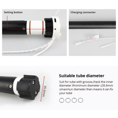 Electric APP Voice Control Roller Blinds Wifi Curtain Motor Remote