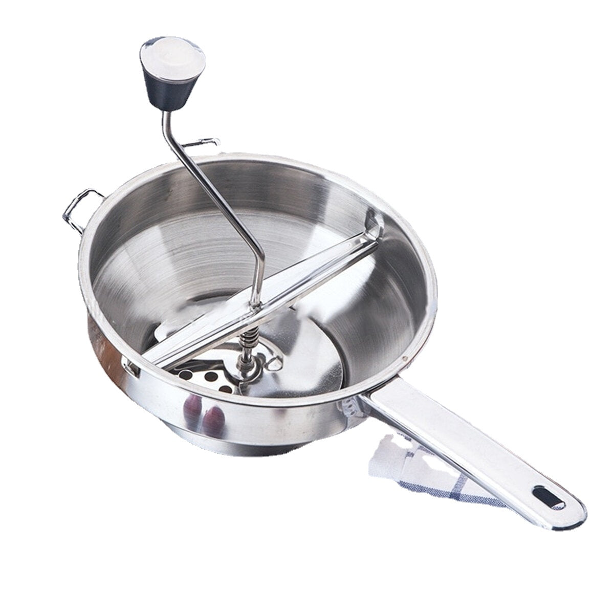 Manual Food Grinder Vegetable Mill Dishwasher Safe 3 Grinding Disks Kitchen Bar