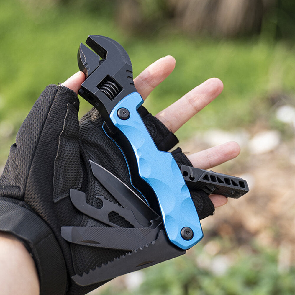 10 In 1 Multifunctional foldable wrench Outdoor Portable Multifunctional Tool Suitable For Outdoor Camping Home Emergency etc.