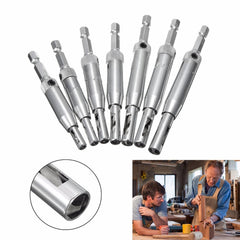 7pcs HSS Self Centering Hinge Drill Bit Door Window Cabinet Hole Puncher