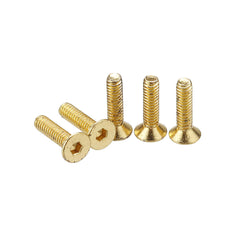 50Pcs Titanium Plated M2.5 Hex Socket Flat Head Countersunk Screws Alloy Steel 12.9 Grade Screw Bolt 5-12mm