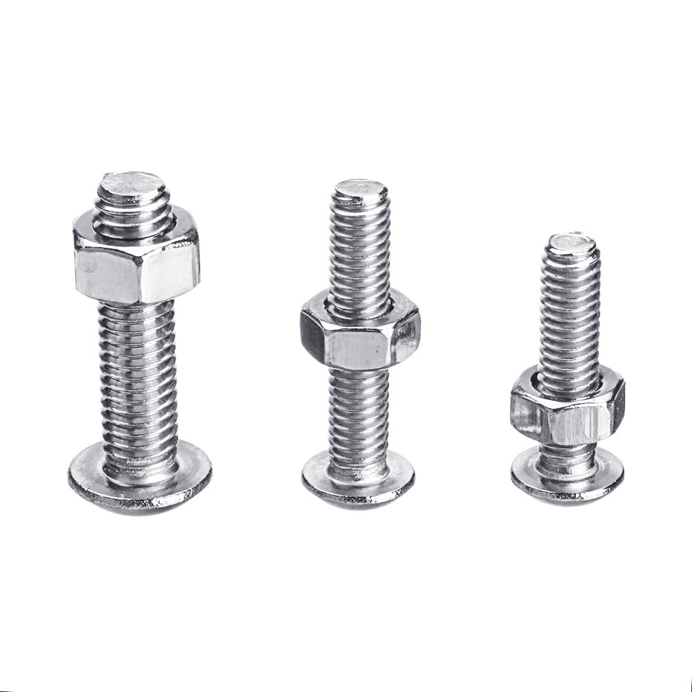500PCS M3 M4 M5 304 Stainless Steel Hex Socket Head Cap Bolts Screw Nut Kit Set