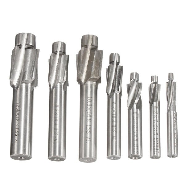 7pcs M3-M12 HSS Countersink Cutter Drill