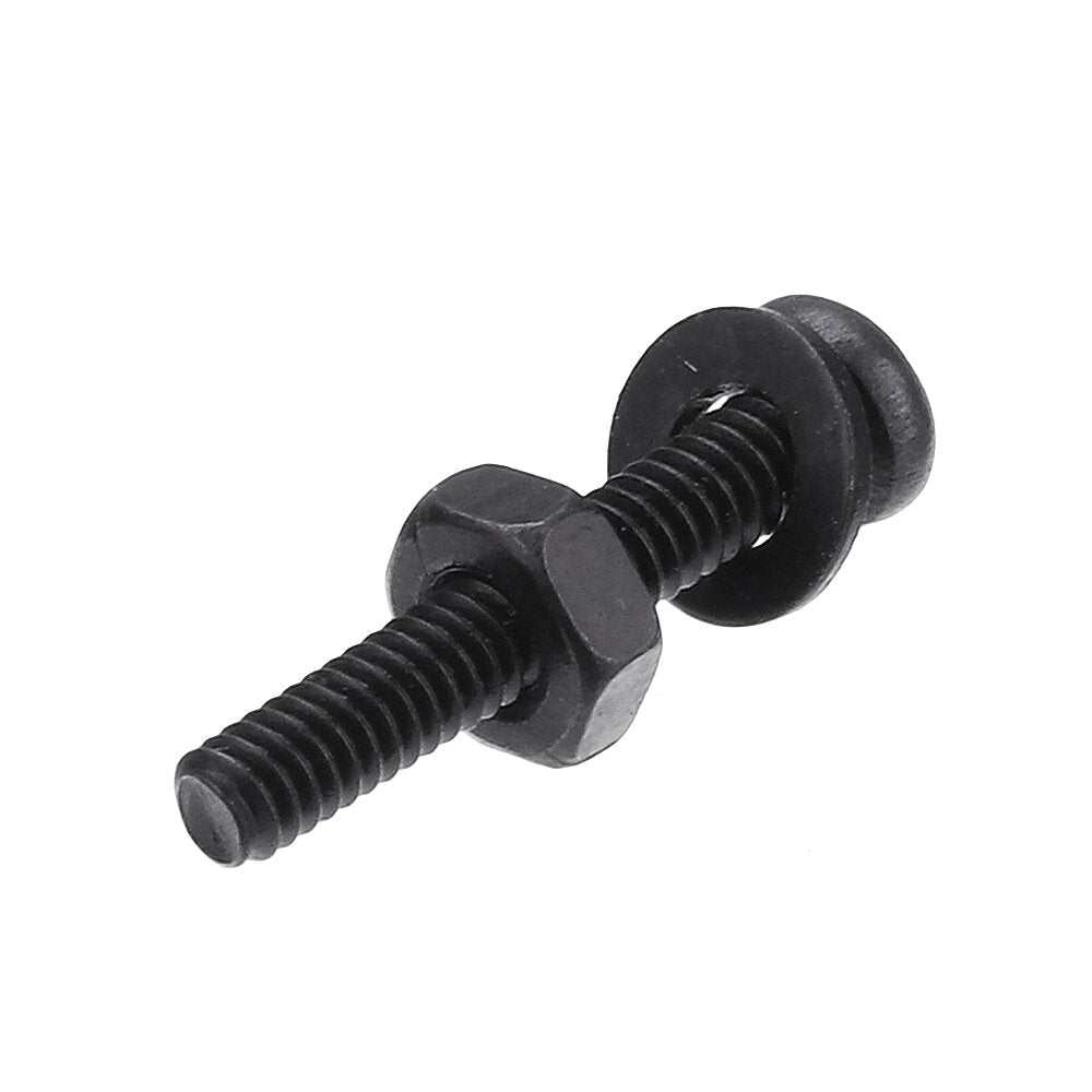 480Pcs M2 Hex Socket Button&Flat Head Screw Carbon Steel Bolt Nut Assortment