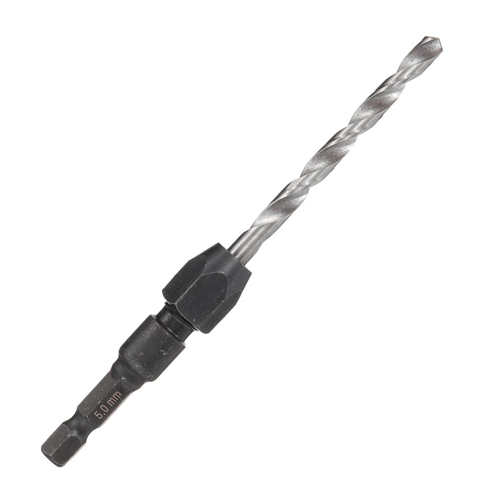 5Pcs 2-6mm Quick Change Twist Drill Bit Set Hex Shank HSS 2/3.2/4/5/6mm