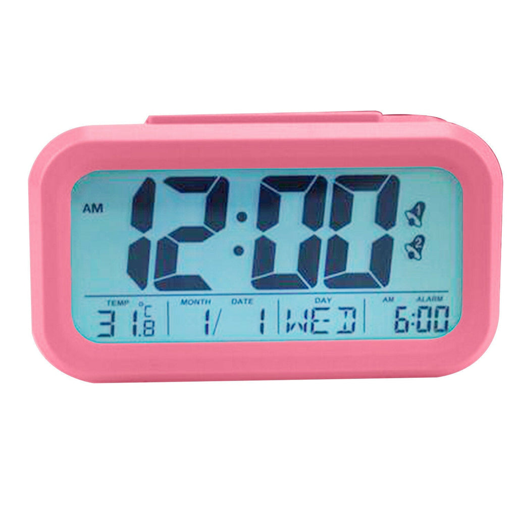 Intelligent Display Alarm Clock LCD Large Display Night Lighting Digital Clock
