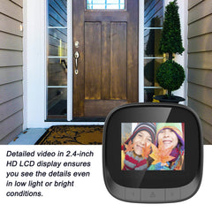 2.4" Smart Doorbell IR Night Vision Door Peephole Camera Photo Recording Digital Display Video Door Bell