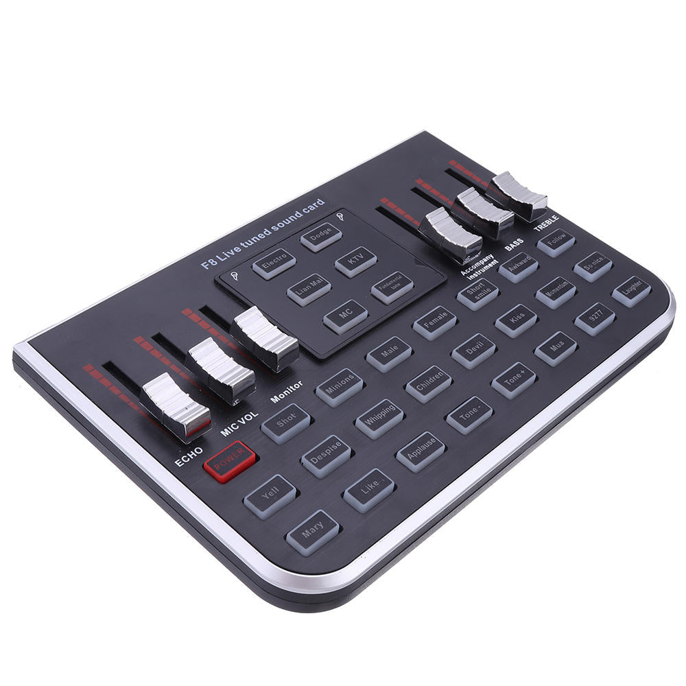 Modes Studio Audio Mixer Microphone Webcast Entertainment Streamer Live Sound Card for Phone Computer PC