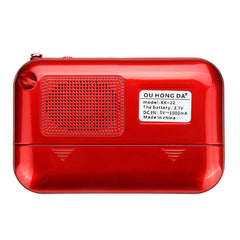 Portable Digital Display FM Radio TF Card USB MP3 Music Player Clock Alarm Speaker
