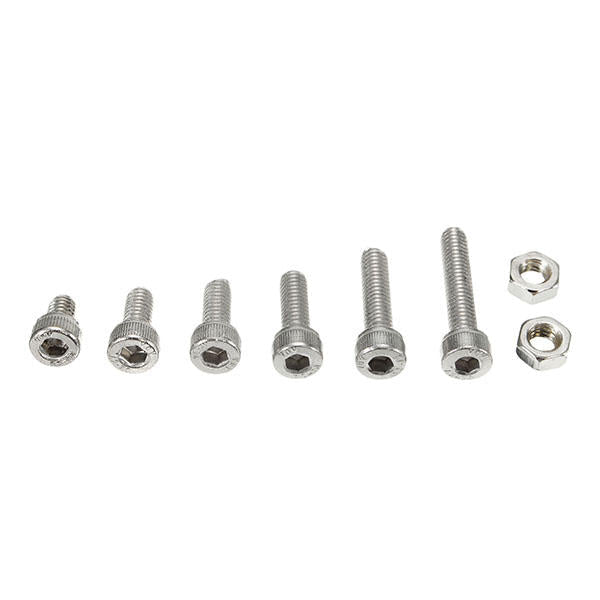 M4SH1 M4 Stainless Steel Hex Socket Cap Head Screws Bolts Nuts Assortment Kit 250Pcs