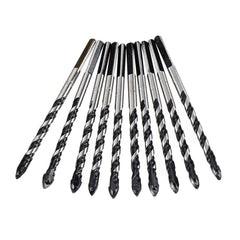 10pcs 6mm 8mm Hole Saw Cutter Triangle Twist Drill Bit Concrete Glass Ceramics Tile Marble Drill Bit