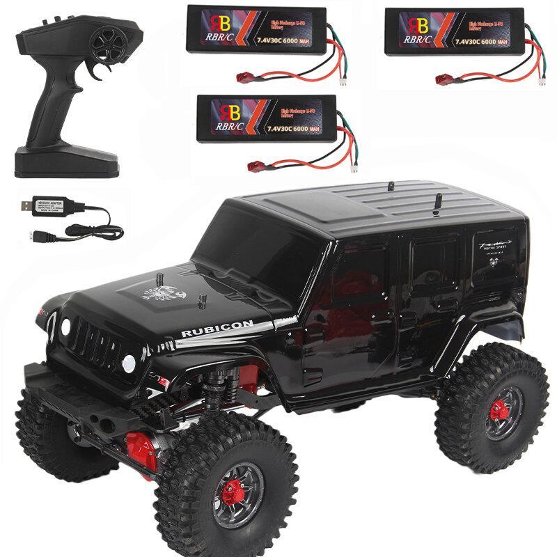 2.4G Metal Chassis RC Car Crawler Off Road Vehicle Models 6000mah Two Three Battery