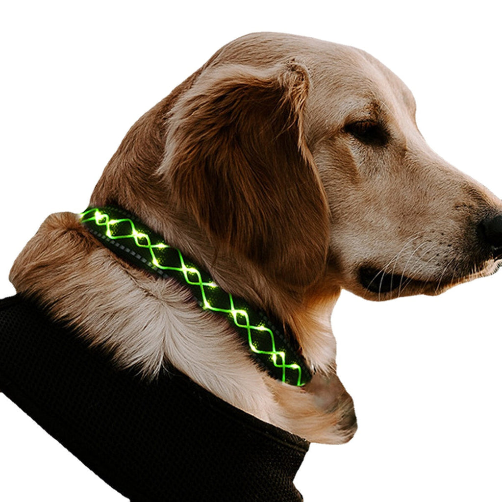 LED Dog Pet Collar Flashing Luminous Safety Night Light Flashing Adjustable
