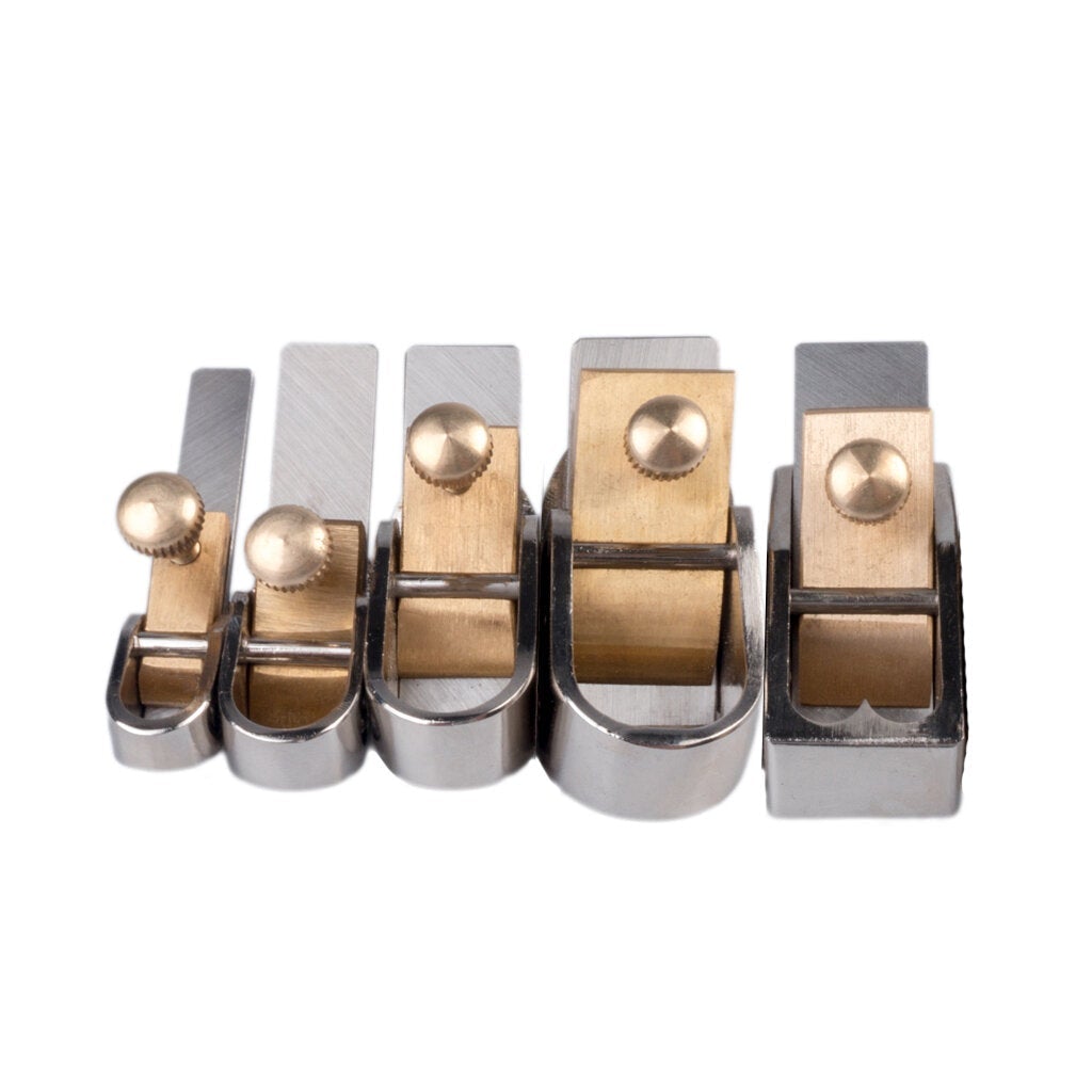 5PCS Handmade Metal Brass Luthier Tool For Viola Plane Tool Violin Maker Copper Plane Silver Color