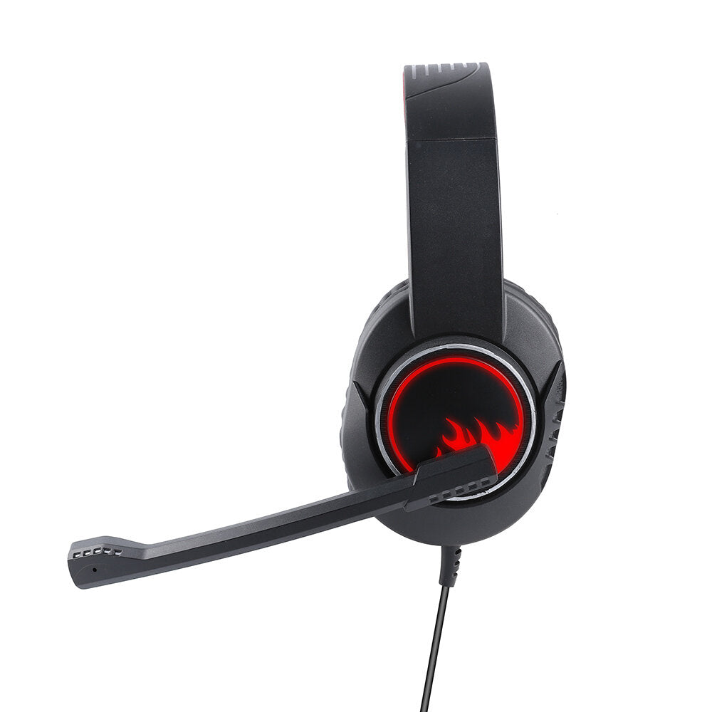 Gaming Headset 3.5mm Wired Headphone with Microphone Noise Cancelling LED Light for PS4 for Xbox One for PC