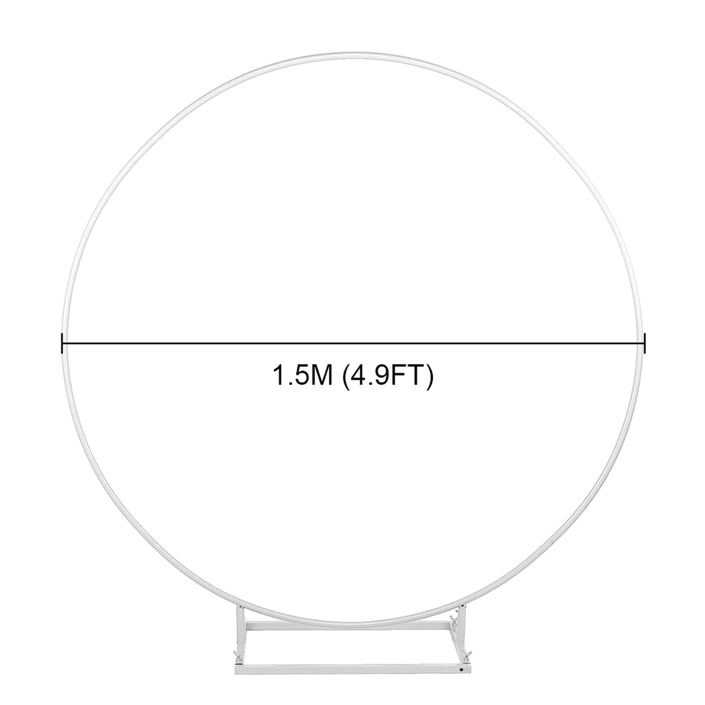 2M Wedding Stand Flower Rack Arch Round Iron Party Door Garden Metal Prop Decor