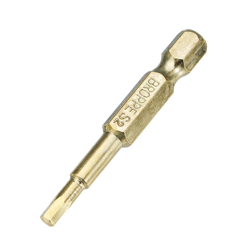 7Pcs Gold 50mm 1.5-6.0mm Magnetic Hex Head Screwdriver Bits 1/4 Inch Hex Shank Screwdriver