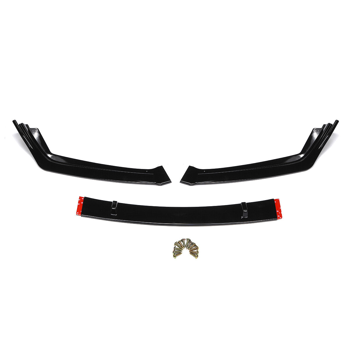 Front Bumper Lip Body Kit Spoiler Gloss Black