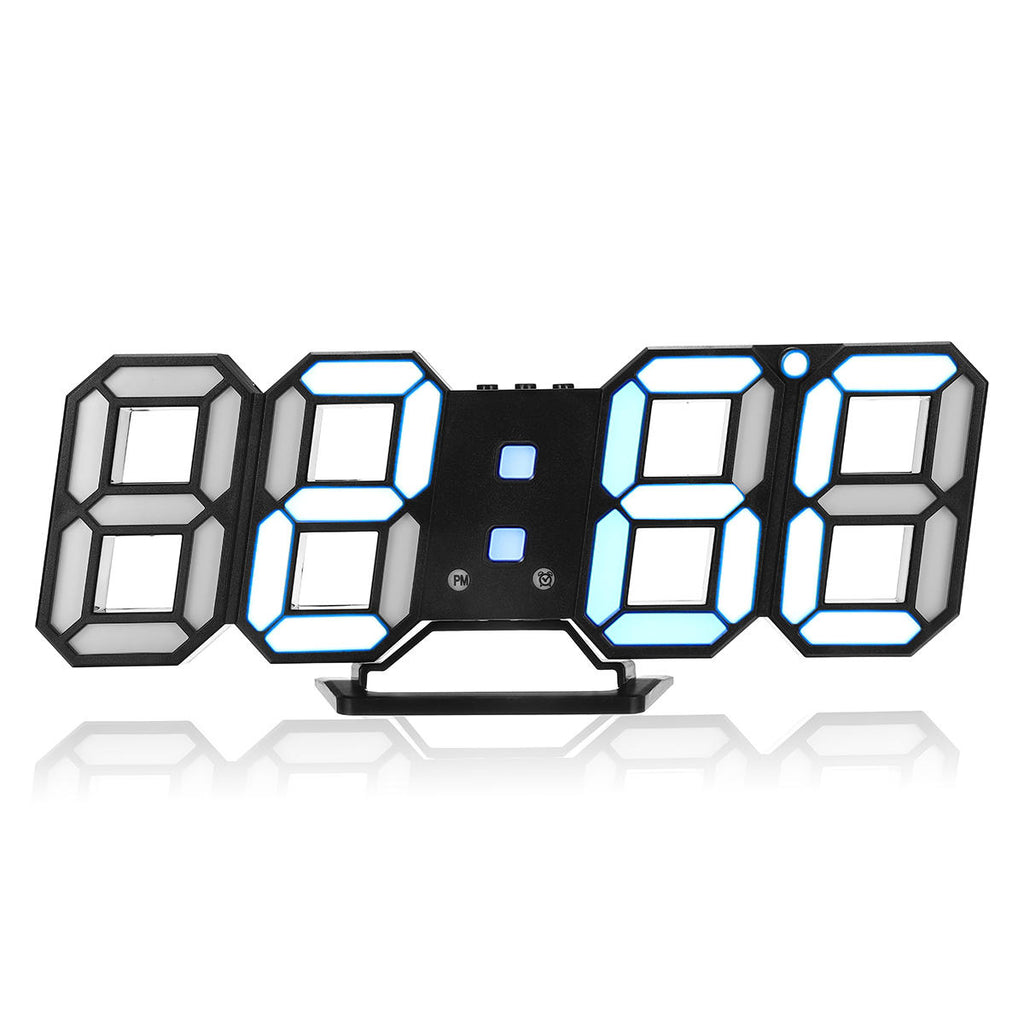 Large Modern Design Digital Led Wall Clock Watches 24 Or 12-Hour Display