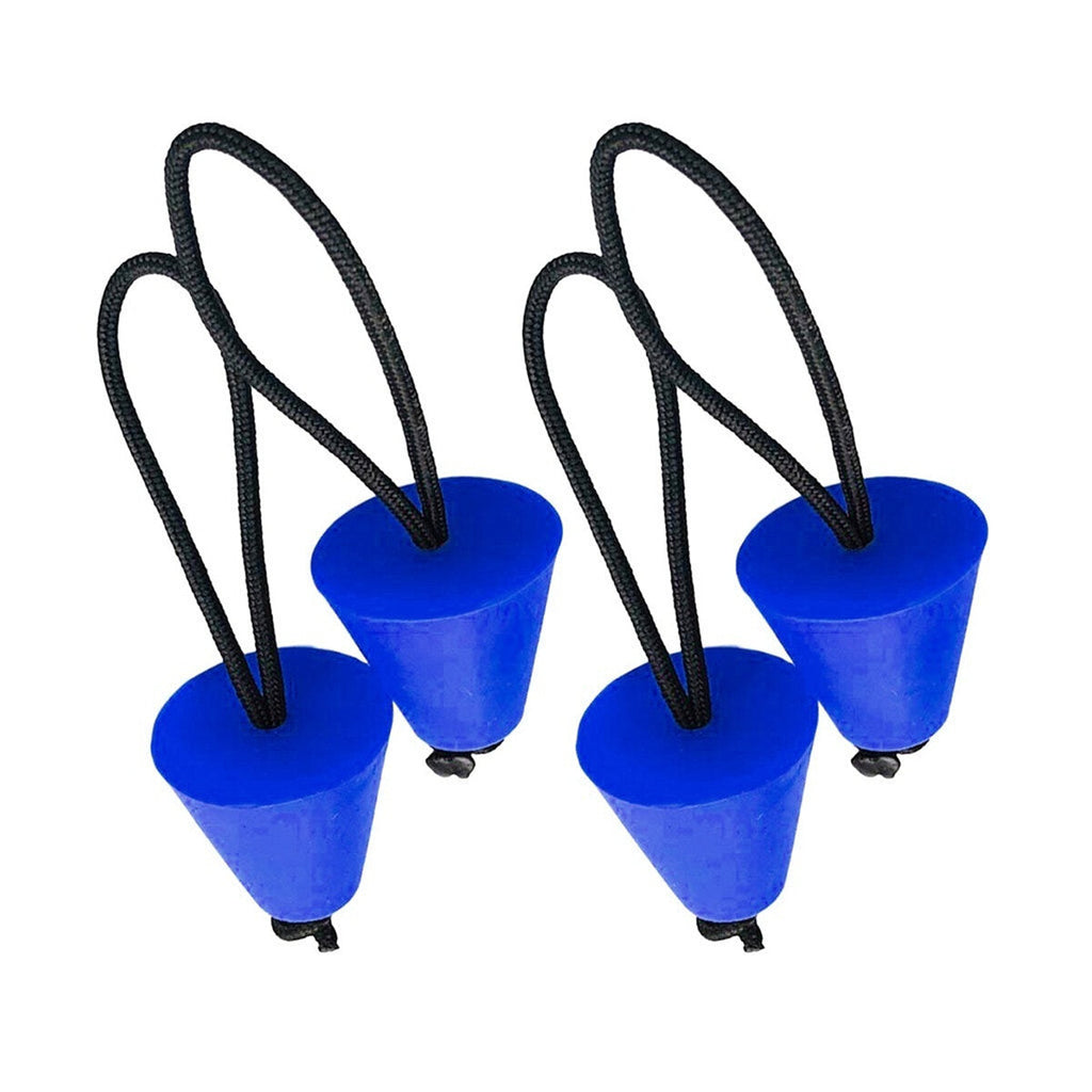 4PCS Silicone Kayak Scupper Plug Kit Canoe Drain Holes Stopper Bung Universal