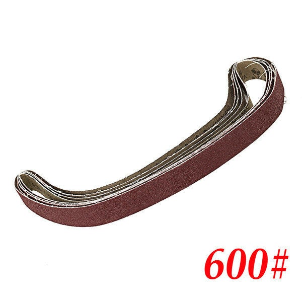 10pcs 15x452mm Sanding Belt 60-600 Grit for M10 Sander Adapter Polishing Machine