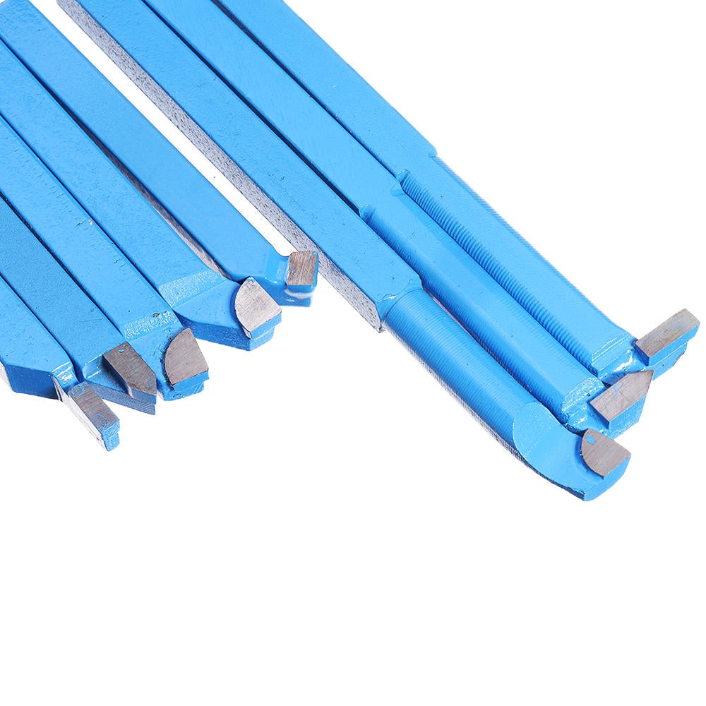 8Pcs Welding CNC Lathe Cutting Tool 8mm/10mm/12mm Carbide Turning Tool Set with Wooden Box