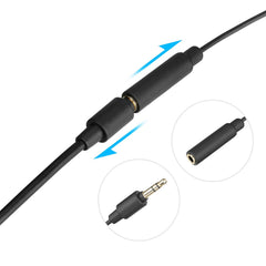 Cardioid Lavalier Lapel Clip-on Microphone Detachable Single Head for iOS Smartphones with 3.5mm TRS to Lightnings Cable