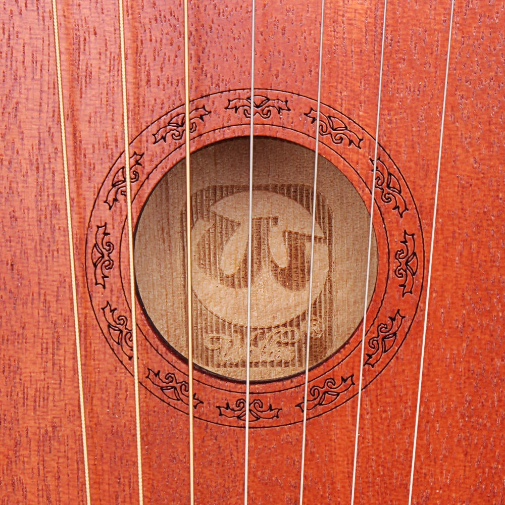 7-String Mahogany Wood Iyre Harp With Bag Tunning Tool