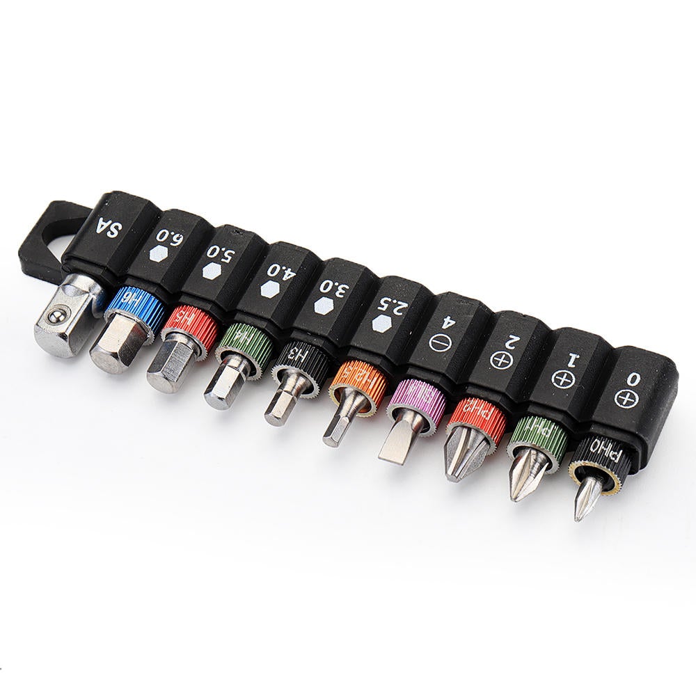 16Pcs Mini Ratchet Wrench Screwdriver Bit Set Driver Socket Accessories